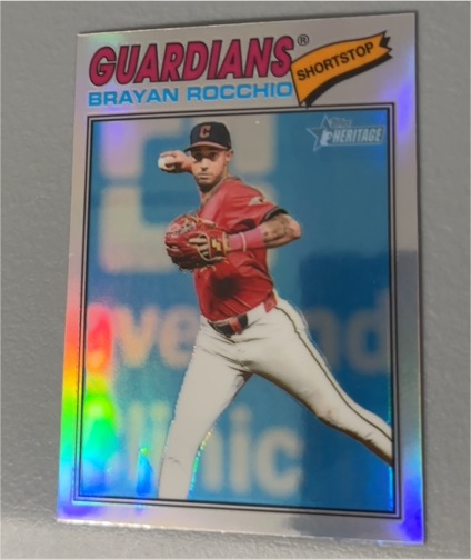 2026 Topps Heritage #368 Brayan Rocchio — front