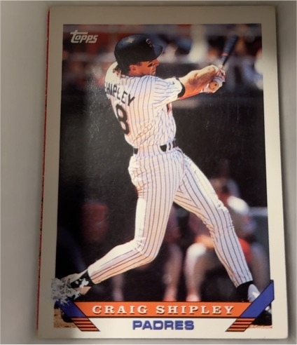 1993 Topps #601 Craig Shipley — front