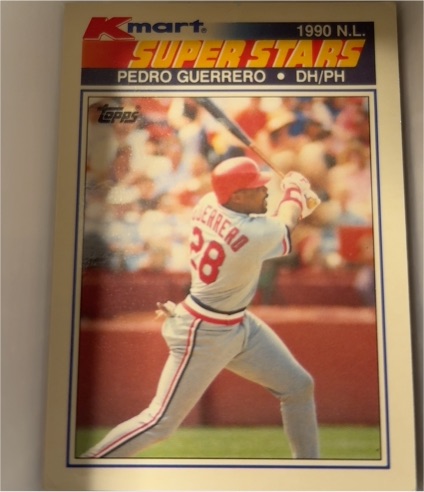 1990 Topps Kmart Super Stars #15 Pedro Guerrero — front