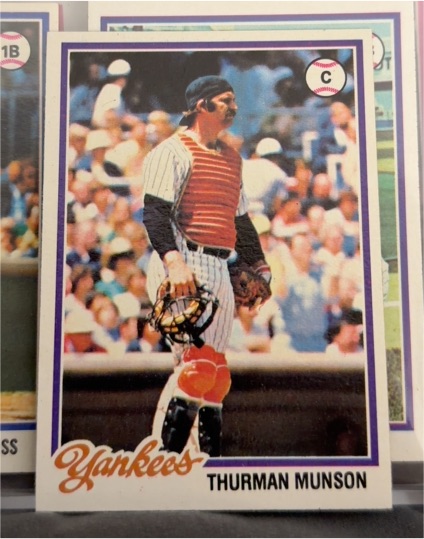 1978 Topps Burger King #2 Thurman Munson — front