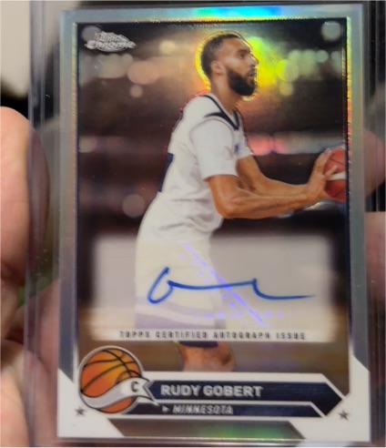 2024-25 Topps Chrome #TCA-RG Rudy Gobert — front