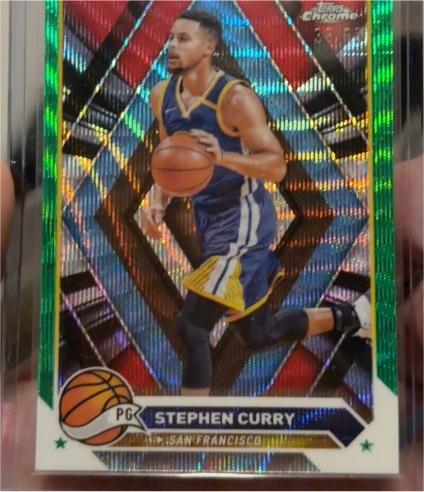 2023-24 Topps Chrome #30 Stephen Curry — front