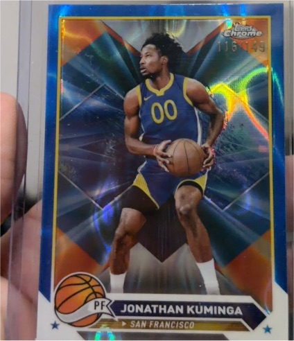 2023-24 Topps Chrome #122 Jonathan Kuminga — front