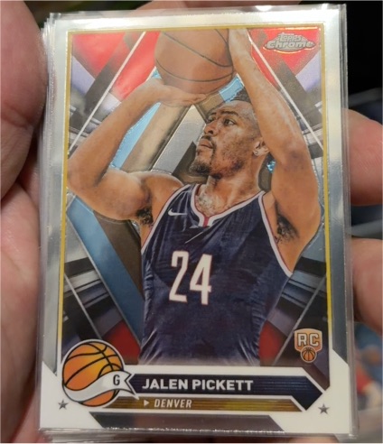 2023-24 Topps Chrome #165 Jalen Pickett — front