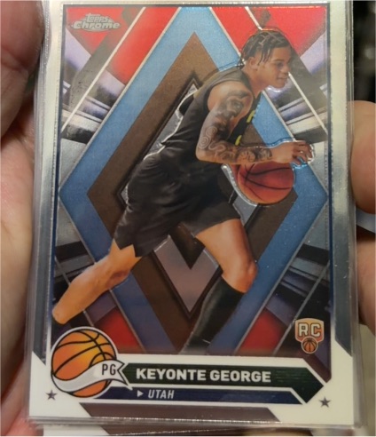 2023-24 Topps Chrome #153 Keyonte George — front