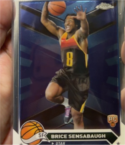 2023-24 Topps Chrome #73 Brice Sensabaugh — front
