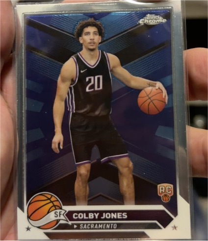 2023-24 Topps Chrome #91 Colby Jones Sacramento Kings — front