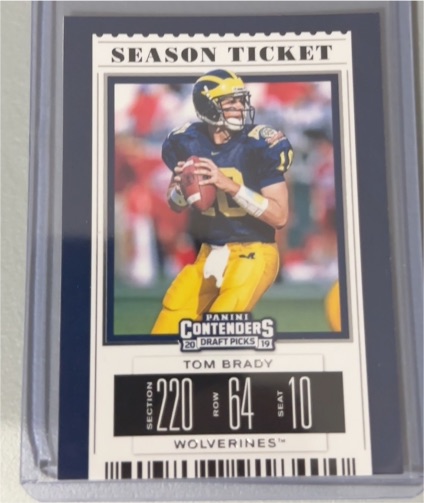 2019 Panini Contenders Draft Picks #96 Tom Brady — front