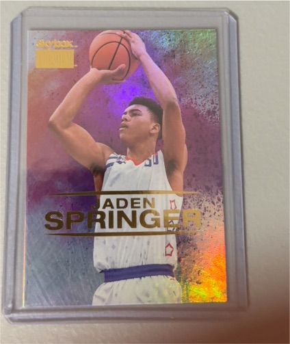 2021 Skybox Metal Universe Champions Skybox Premium #S-41 Jaden Springer — front