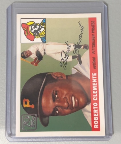 1998 Topps Roberto Clemente Reprints #1 1955 Topps Roberto Clemente — front