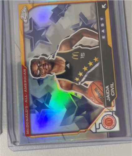 2025 Topps Chrome McDonald's All American #58 Jaida Civil, East — front