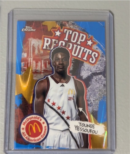 2025 Topps Chrome McDonald's Top Recruits #TP-15 Tounde Yessoufou — front