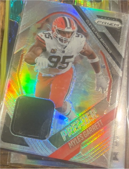 2025 Panini Prizm Premier Jerseys #PJY-MGT Myles Garrett — front