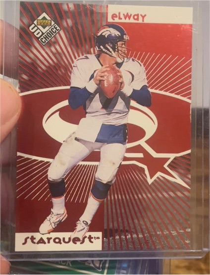 1998 Upper Deck UD Choice #SR01 John Elway Starquest — front