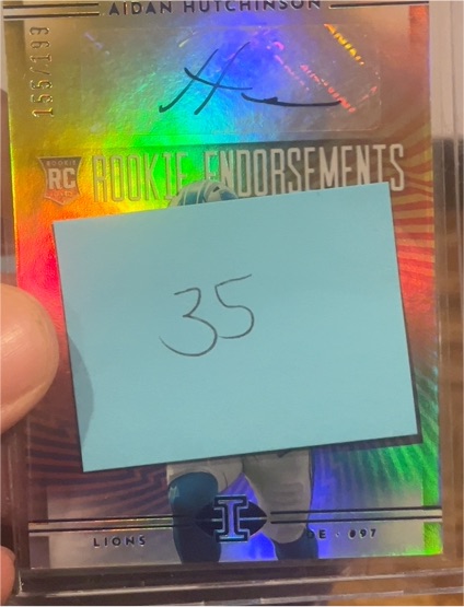 2022 Panini Illusions Rookie Endorsements #RC Aidan Hutchinson — front