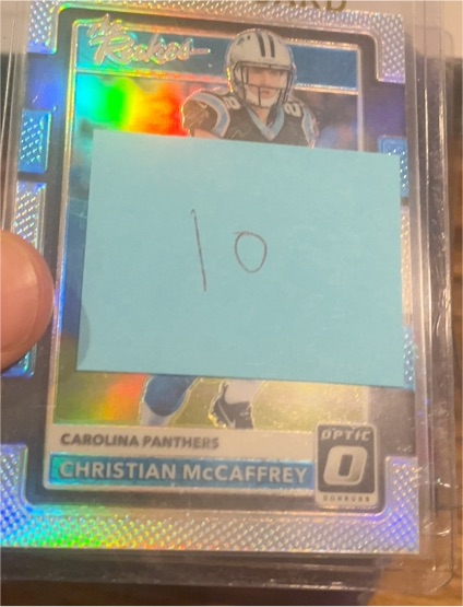 2017 Panini Donruss Optic Prizm Rookie #10 Christian McCaffrey — front