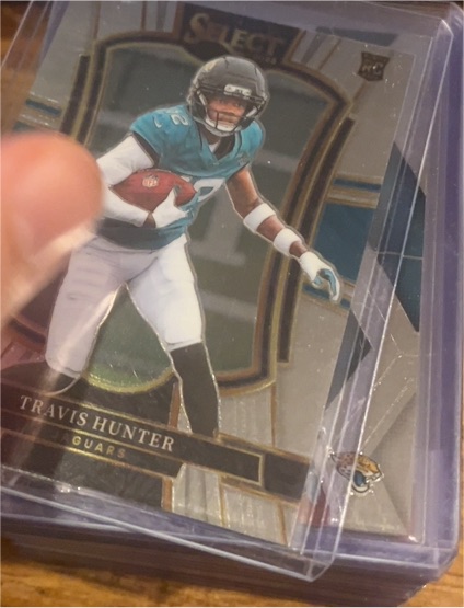 2025 Panini Select #128 Travis Hunter Premier Level Rookie — front