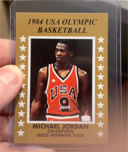 1984-85 The Star Co. #101 Michael Jordan USA Olympic Basketball Gold Winning Team — front