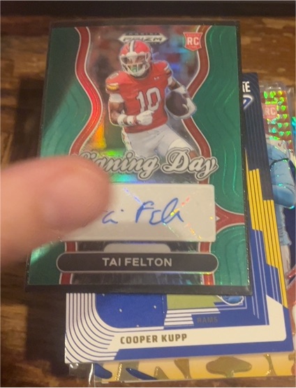 2025 Panini Prizm Draft Picks Signing Day #SD-TFN Tai Felton — front