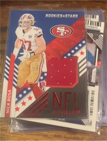 2022 Panini Rookies & Stars NFL Authentic #NA-NB Nick Bosa — front