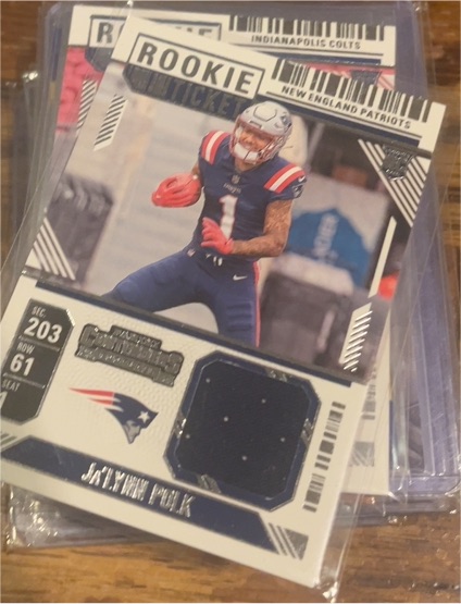 2024 Panini Contenders Rookie Ticket Patch #RTS-JPK Ja'Lynn Polk — front