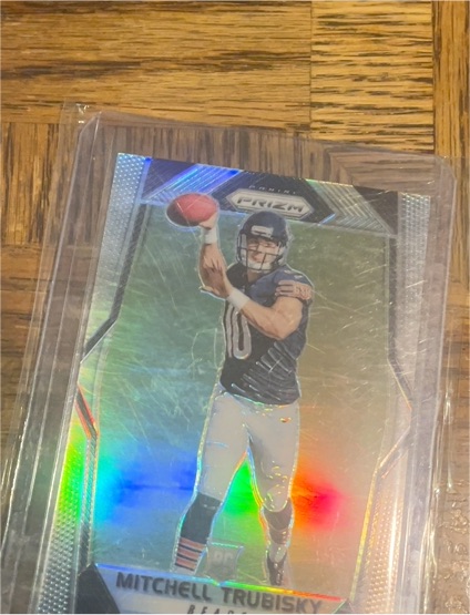 2017 Panini Prizm #209 Mitchell Trubisky Silver Prizm Rookie — front