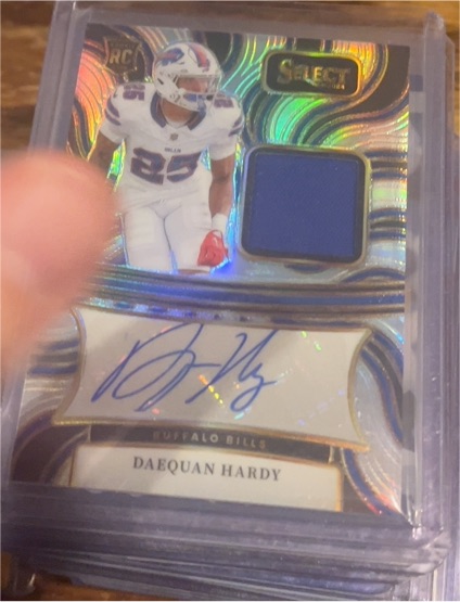 2024 Panini Select #RSM-DHY Daequan Hardy Signature Memorabilia — front