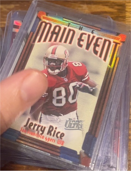 1997 Fleer Ultra The Main Event #3ME Jerry Rice — front