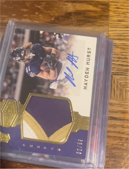 2018 Panini Plates & Patches #217 Hayden Hurst — front
