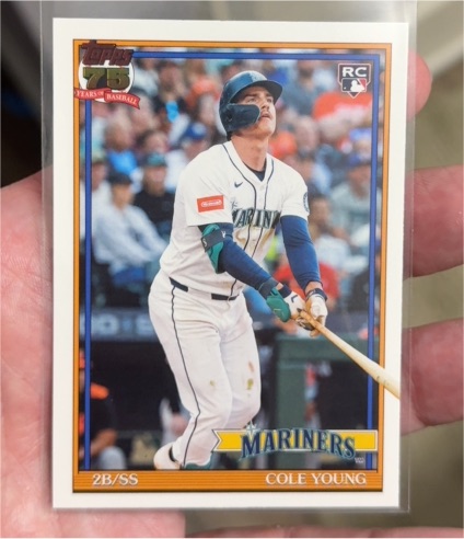 2026 Topps Series 1 #T91-98 Cole Young — front