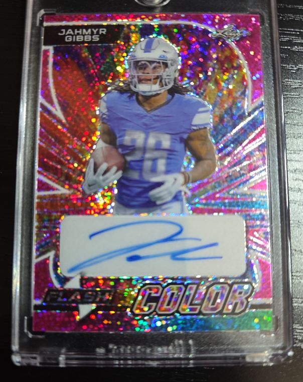 2023 Leaf Flash Colors Jahmyr Gibbs — front
