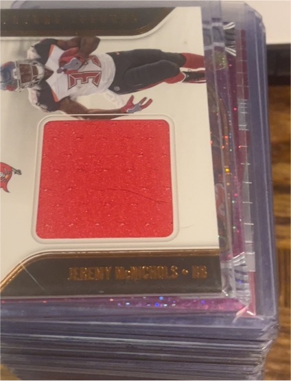 2017 Panini Donruss Certified Cuts Future Legends Jeremy McNichols Jersey Card — front