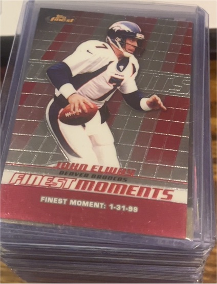 2008 Topps Finest Finest Moments #FM-JE John Elway — front