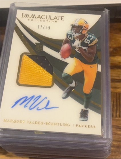2018 Panini Immaculate Collection #130 Marquez Valdes-Scantling — front