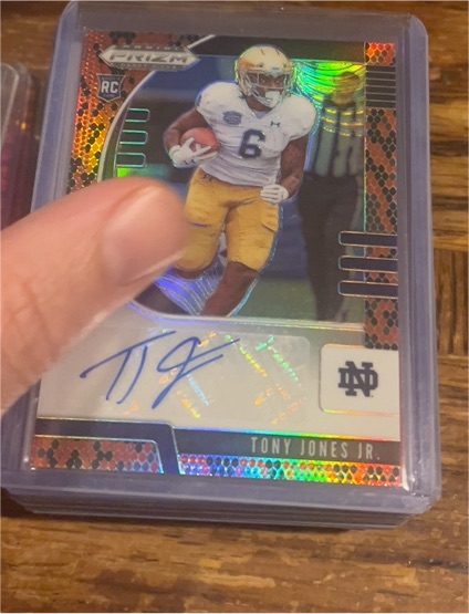 2020 Panini Prizm Draft Picks #113 Tony Jones Jr. — front