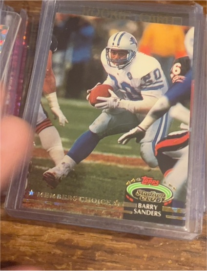 1992 Topps Stadium Club #301 Barry Sanders — front