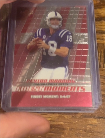 2008 Topps Finest Finest Moments #FM-PM Peyton Manning — front
