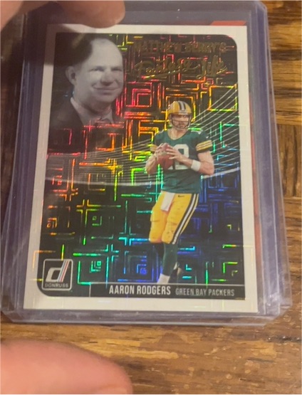 2018 Donruss Aaron Rodgers Matthew Berry's Fantasy Life #MBF1 — front