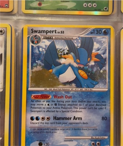 2008 Pokémon Great Encounters #9 Swampert — front