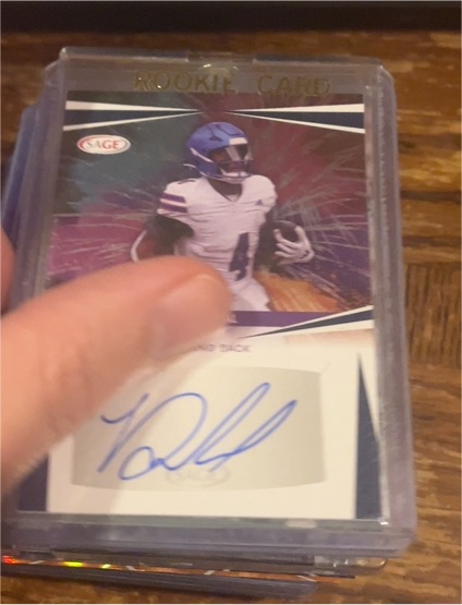 2025 Sage Football #A-RDJ Rookie Card — front
