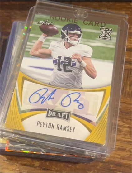 2021 Leaf Draft Autographs #BA-PR1 Peyton Ramsey — front