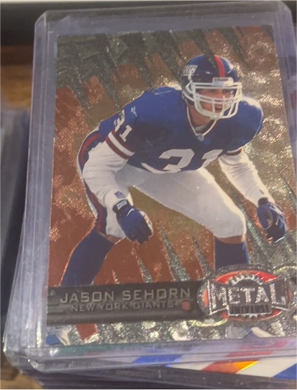 1997 Skybox Metal Universe #105 Jason Sehorn — front