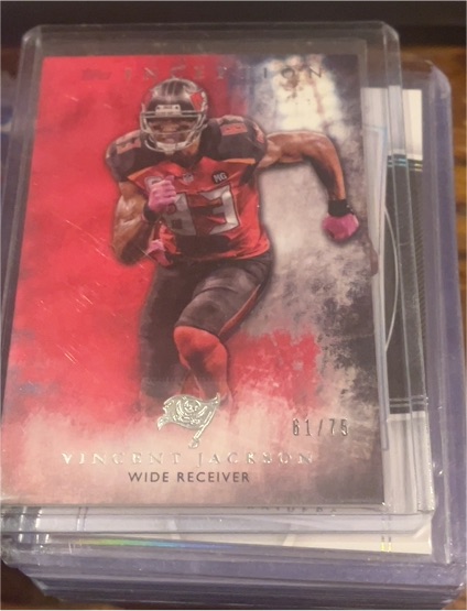 2015 Topps Inception Red #19 Vincent Jackson — front