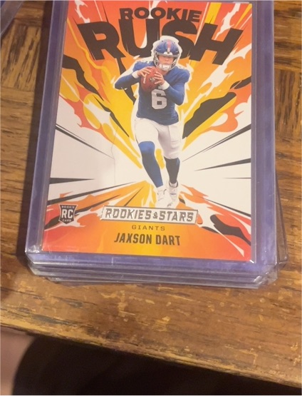 2025 Panini Rookies & Stars #6 Jaxson Dart Rookie Rush — front