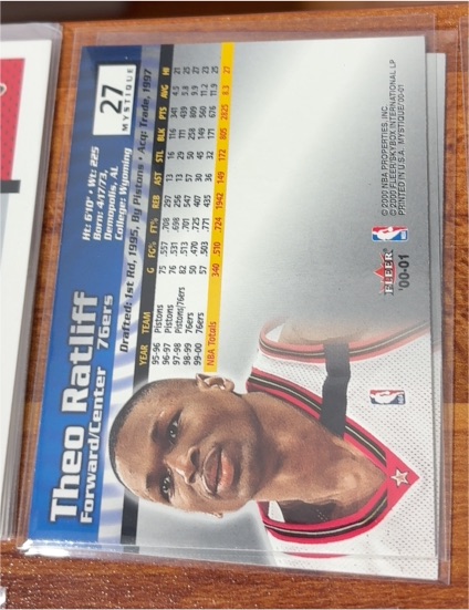 2000-01 Fleer #27 Theo Ratliff — front