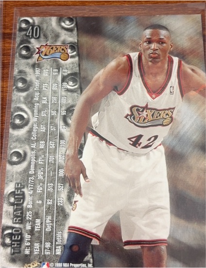 1999-00 Skybox Metal #65 Theo Ratliff — front