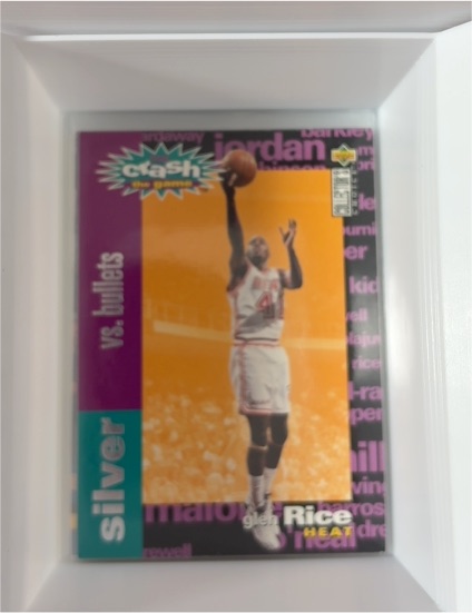 1995-96 Upper Deck Collector's Choice Crash the Game Silver #C13 Glen Rice — front