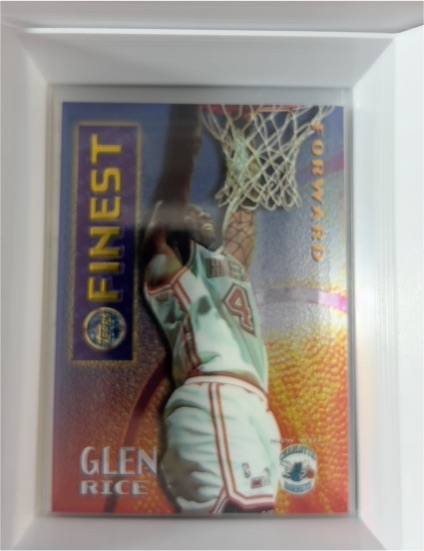 1995-96 Topps Finest #M18 Glen Rice Mystery Finest Borderless — front