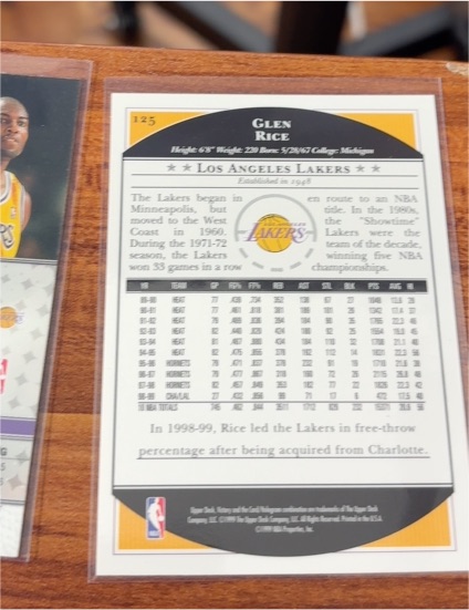 1999-00 Topps Gallery #98 Glen Rice — front