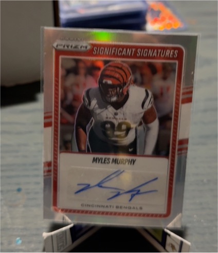 2025 Panini Prizm Significant Signatures #SSI-MYM Myles Murphy — front